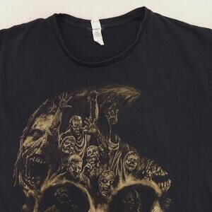 The Walking Dead Crew Neck Short Sleeve Graphic T-Shirt Mens Size 2XL Black